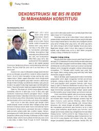 Majalah Konstitusi Edisi Februari 2019 - Cover